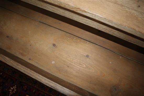 A 19th century French bleached oak commode